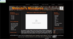 Desktop Screenshot of malcolmsminiatures.co.uk