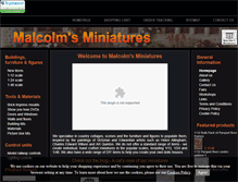 Tablet Screenshot of malcolmsminiatures.co.uk